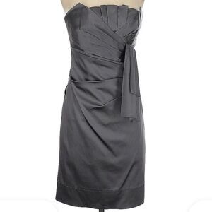 Phoebe couture grey tube dress strapless size 10 NWT $330